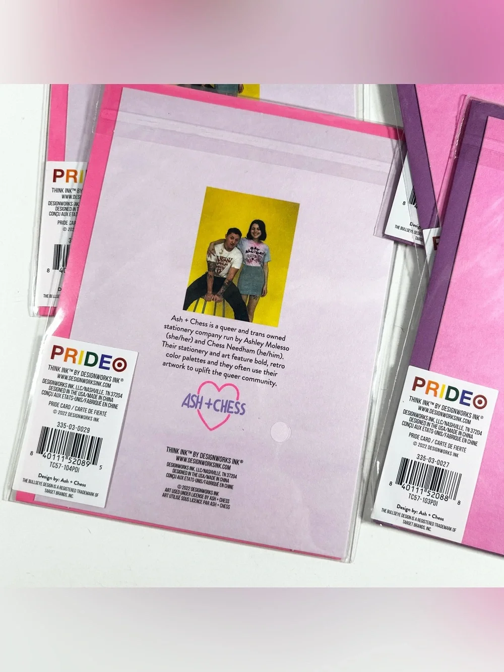 Pride Greeting Cards Lot of 6 by Ash + Chess
